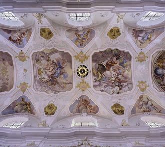 Deckenfresken im Chor der Klosterkirche Ochsenhausen