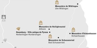 Carte de région "Oberschwaben et Ulm"