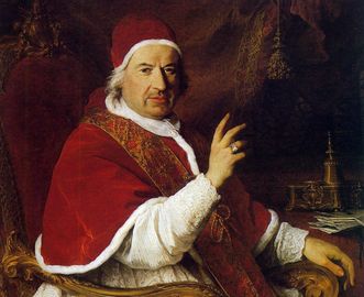 Ölgemälde von Papst Benedikt XIV.
