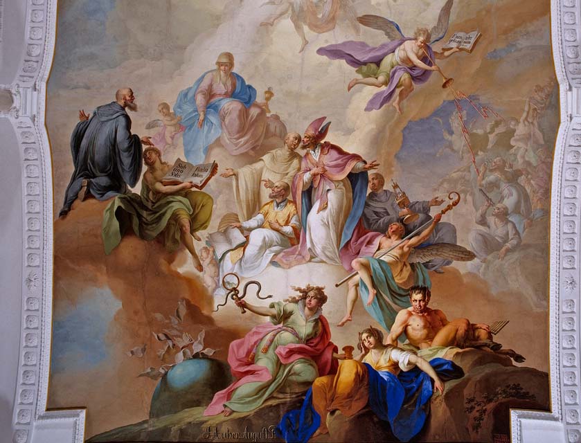 Deckenfresko in der Klosterkirche Ochsenhausen