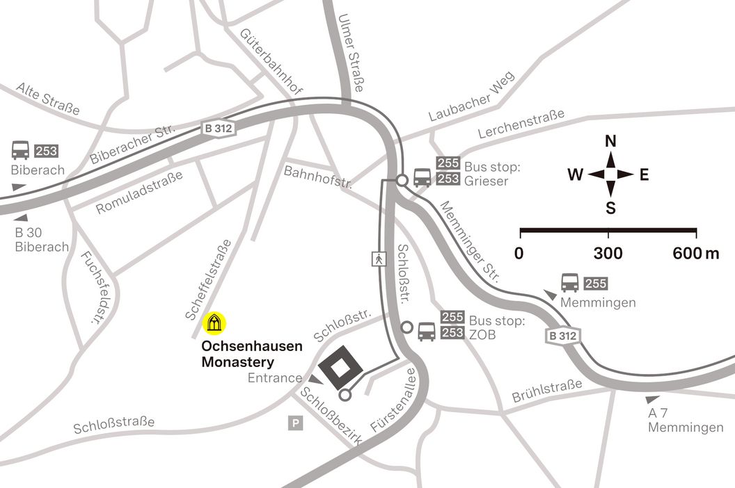 journey description: Ochsenhausen Monastery, illustration: Staatliche Schlösser und Gärten Baden-Württemberg, JUNG:Kommunikation