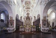 Foto: Staatliche Schlösser und Gärten Baden-Württemberg, Steffen Hauswirth Chorgestühl Klosterkirche Kloster Ochsenhausen