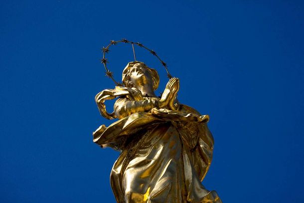 Monastère d'Ochsenhausen, Detail, Statue doré