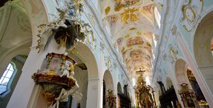 Mittelschiff der Klosterkirche von Kloster Ochsenhausen