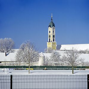 Kloster Ochsenhausen im Schnee