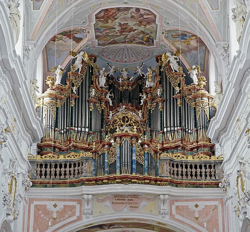 Gabler-Orgel in der Klosterkirche von Kloster Ochsenhausen